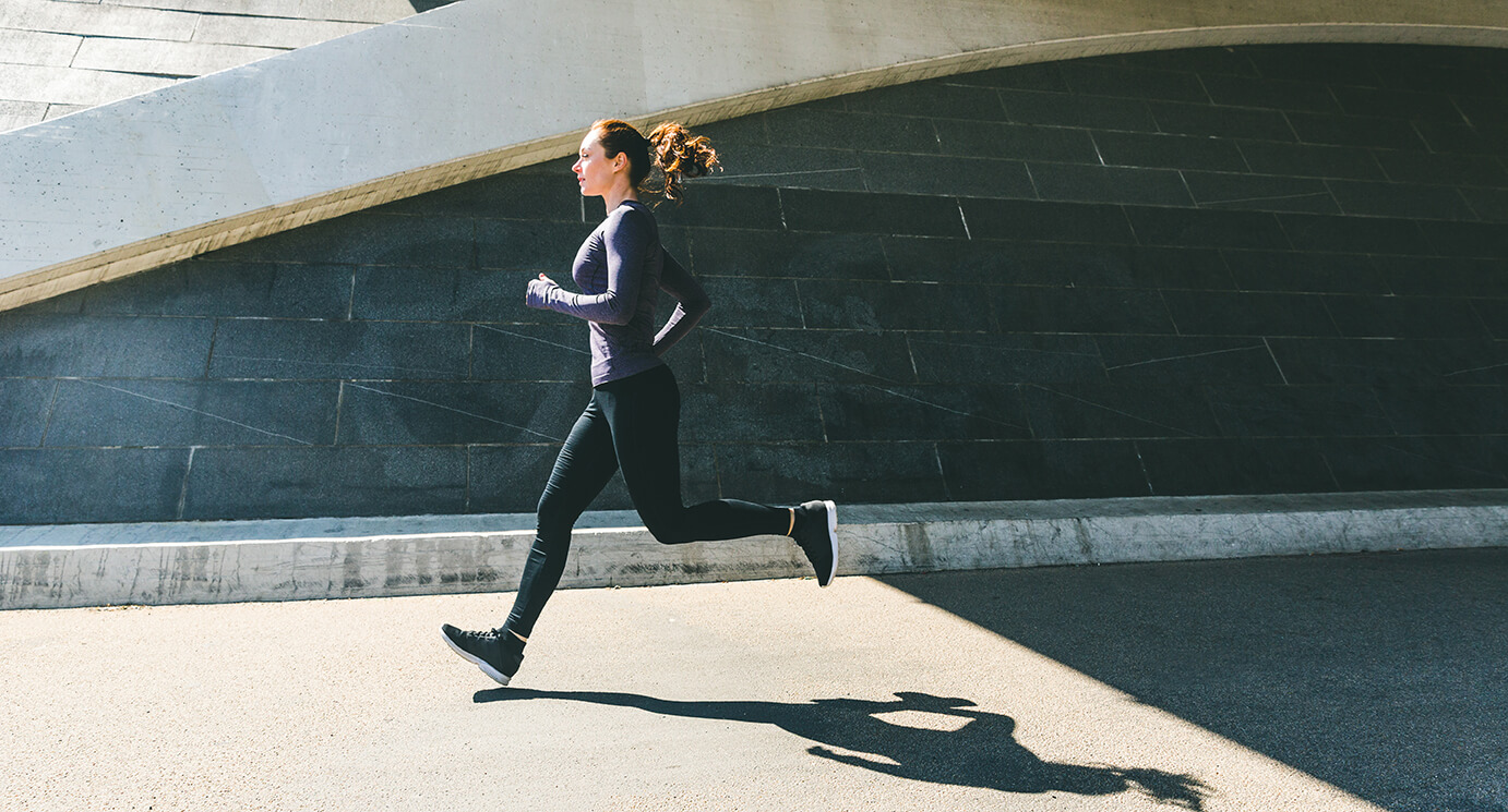 woman jogging