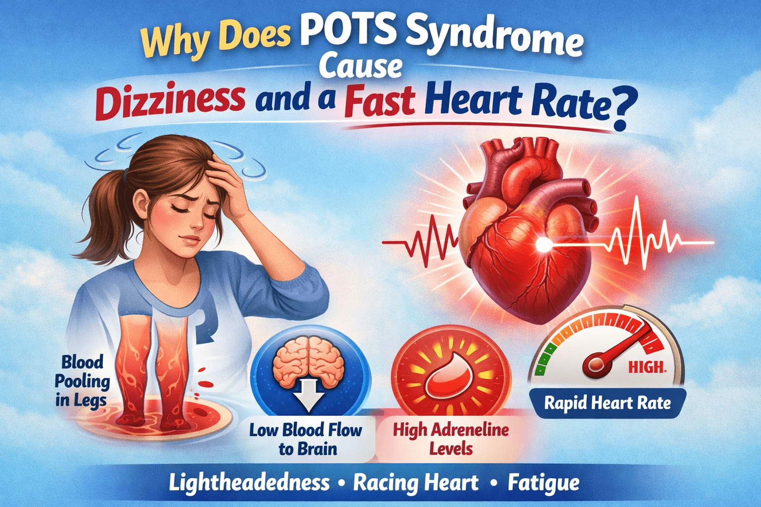 Why Does POTS Syndrome Cause Dizziness and a Fast Heart Rate?
