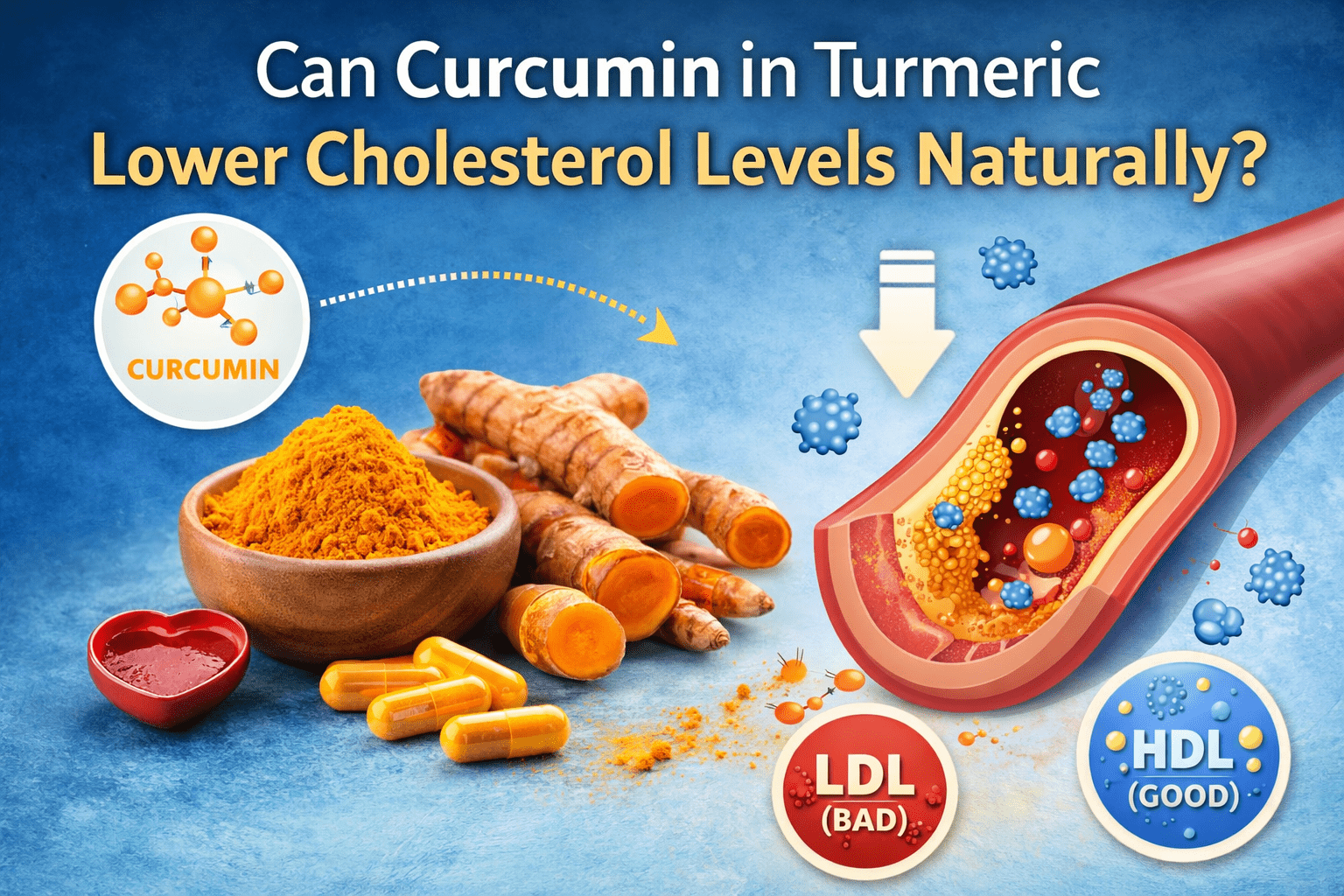 Can Curcumin in Turmeric Lower Cholesterol Levels Naturally?