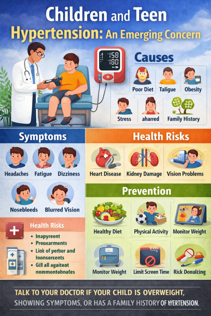 Children and Teen Hypertension: An Emerging Concern