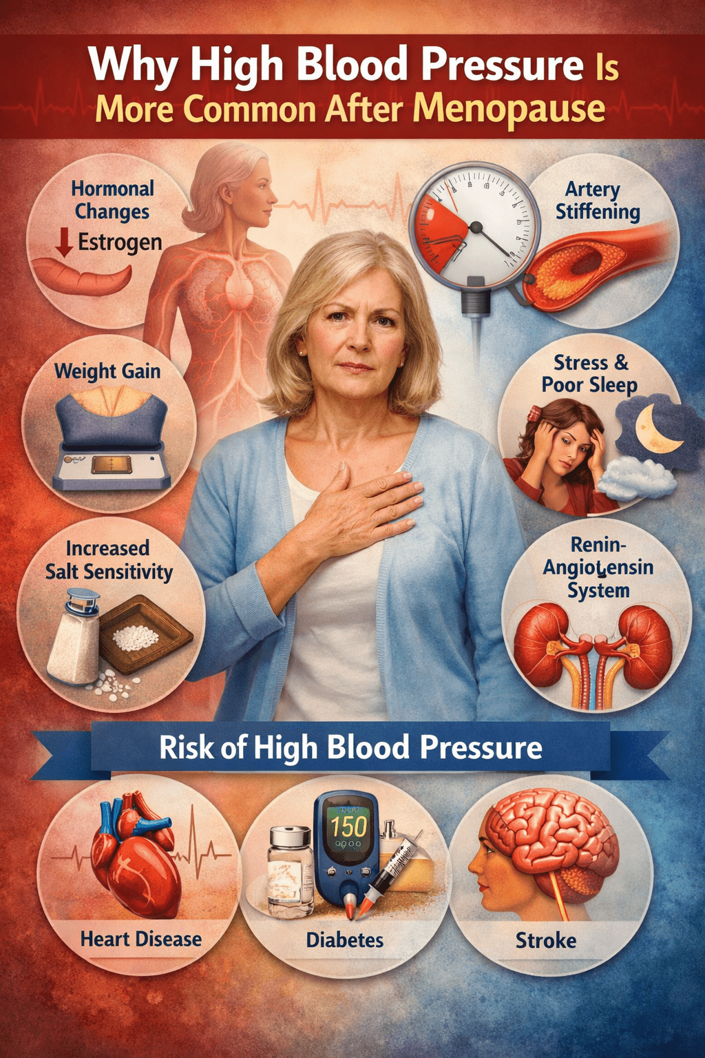 Why High Blood Pressure Is More Common After Menopause