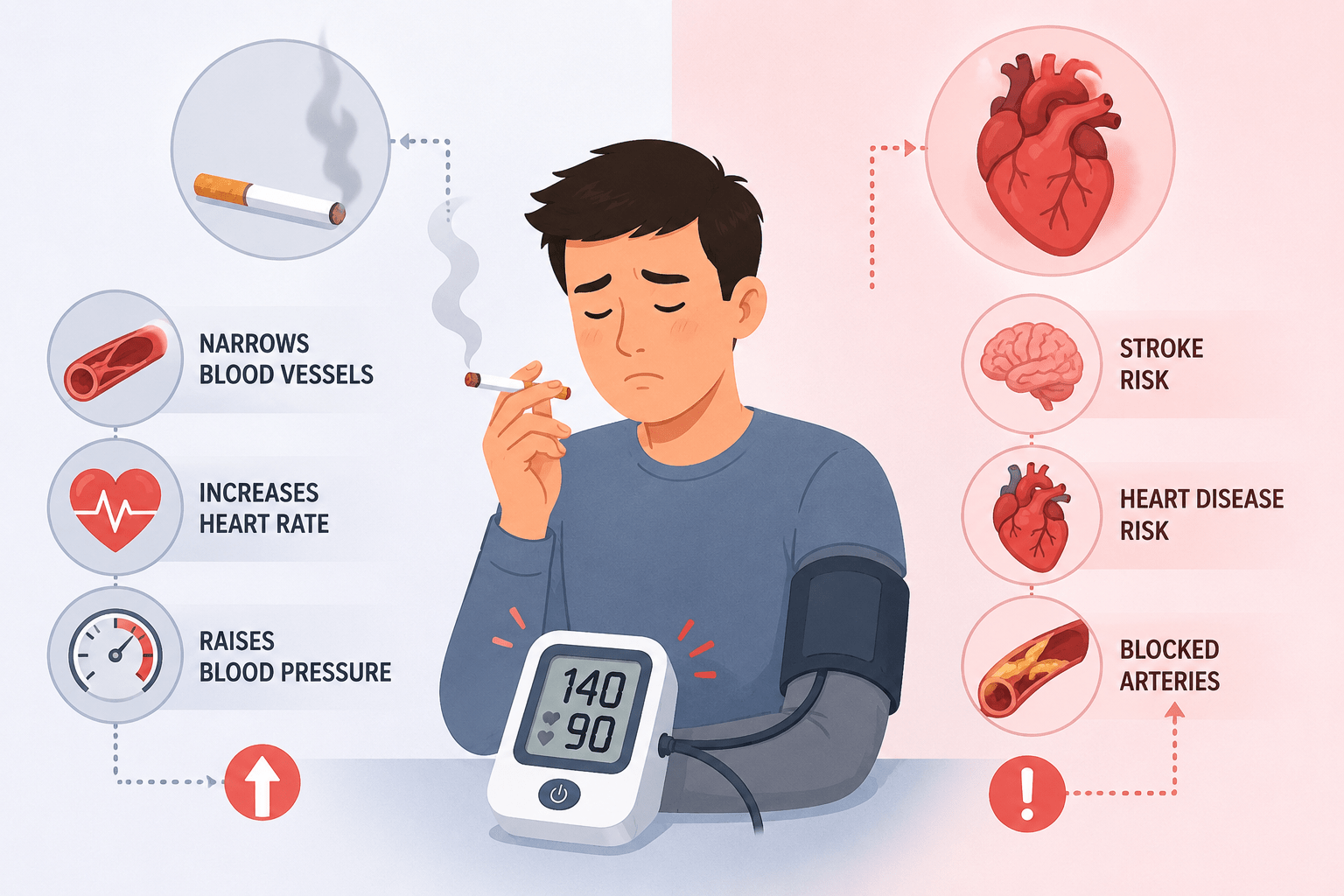 How Smoking Raises Your Blood Pressure—and Risks