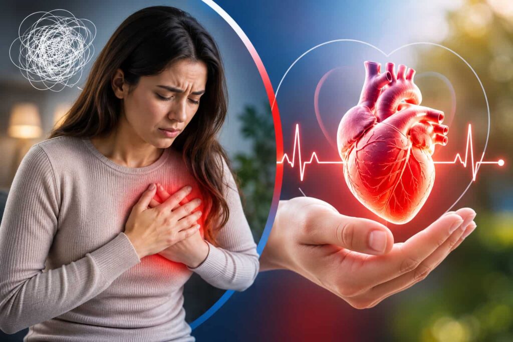 Chest Pain from Anxiety vs Heart Problems